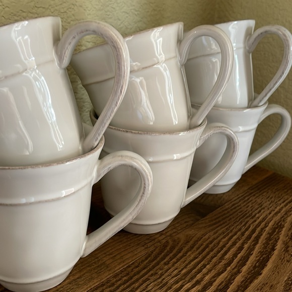 Pottery Barn Other - NWOT Pottery Barn Set-of-6 Cambria Handcrafted Stoneware Mugs, color Stone